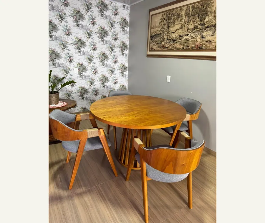 Mesa Yeruti - versão redonda com Cadeira REF 408