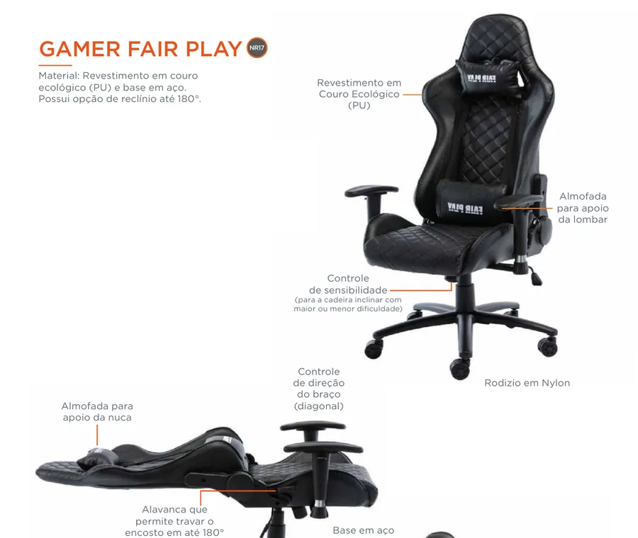 Cadeira Gamer Fair Play