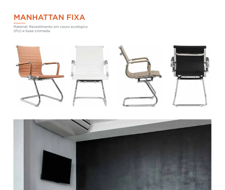 Cadeira Manhattan Fixa