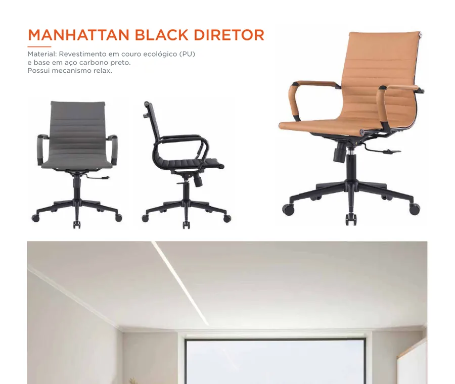 Cadeira Manhattan Black Diretor
