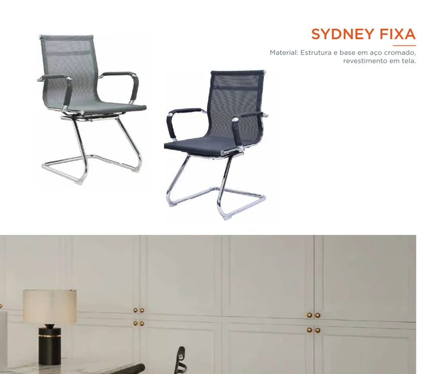 Cadeira Sydney Base Fixa