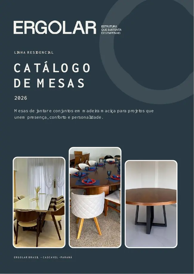 Catálogo de Mesas