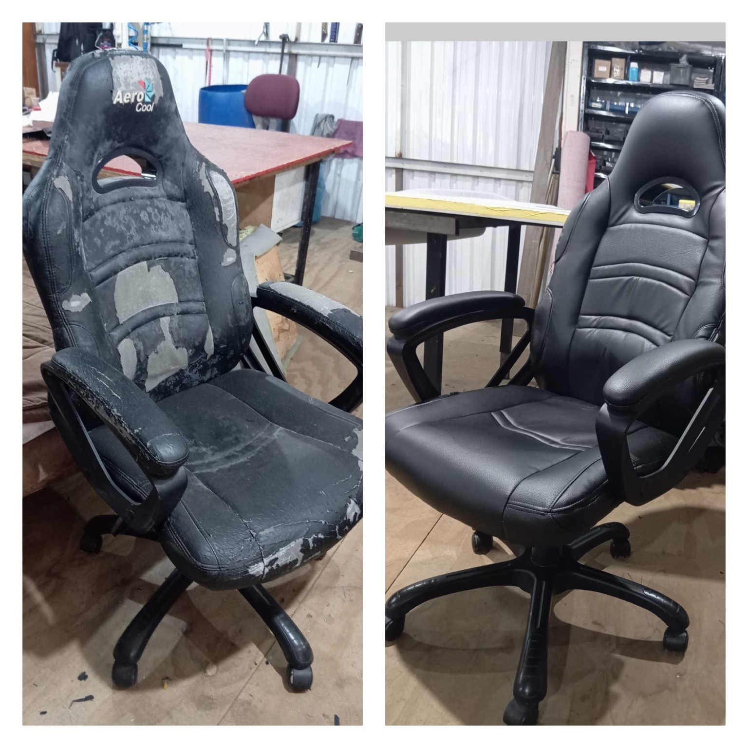 Gamer preta antes e depois